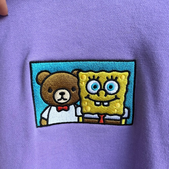 Teddy Fresh Spongebob colourblock hoodie - Picture 2 of 10